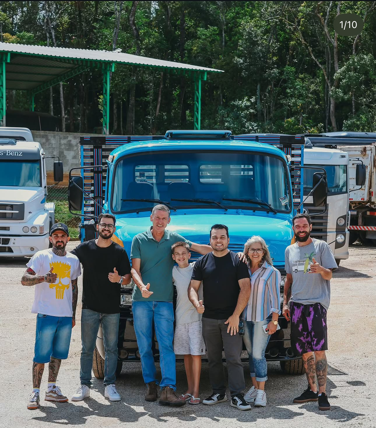 Entrega do premio Mercedes 1516 para Joao Strujak